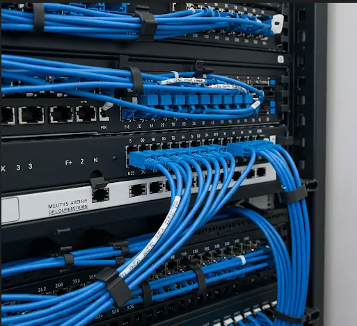 Instalación de rack para cableado estructurado
